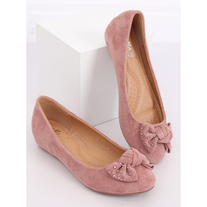 Ballerines compensées roses FM217-13 Rose 2