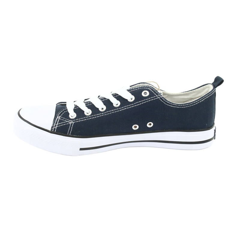 American Club LH06 Navy Blue Bneakers blanc bleu marine 2