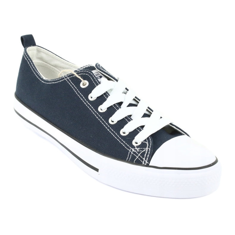 American Club LH06 Navy Blue Bneakers blanc bleu marine 1