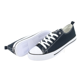 American Club LH06 Navy Blue Bneakers blanche bleu marin 5