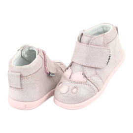 Bottines Velcro Koala Bartek 71150 rose gris 4