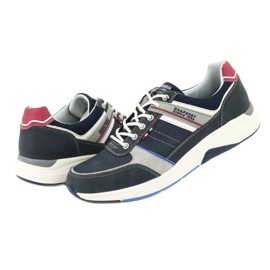 Chaussures de sport ADI American Club RH07 rouge bleu marine gris 4
