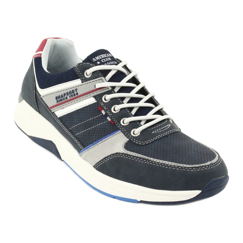 Chaussures de sport ADI American Club RH07 rouge bleu marin gris 1