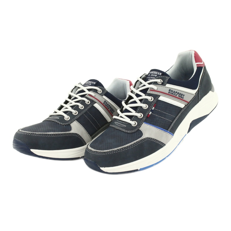 Chaussures de sport ADI American Club RH07 rouge bleu marin gris 3