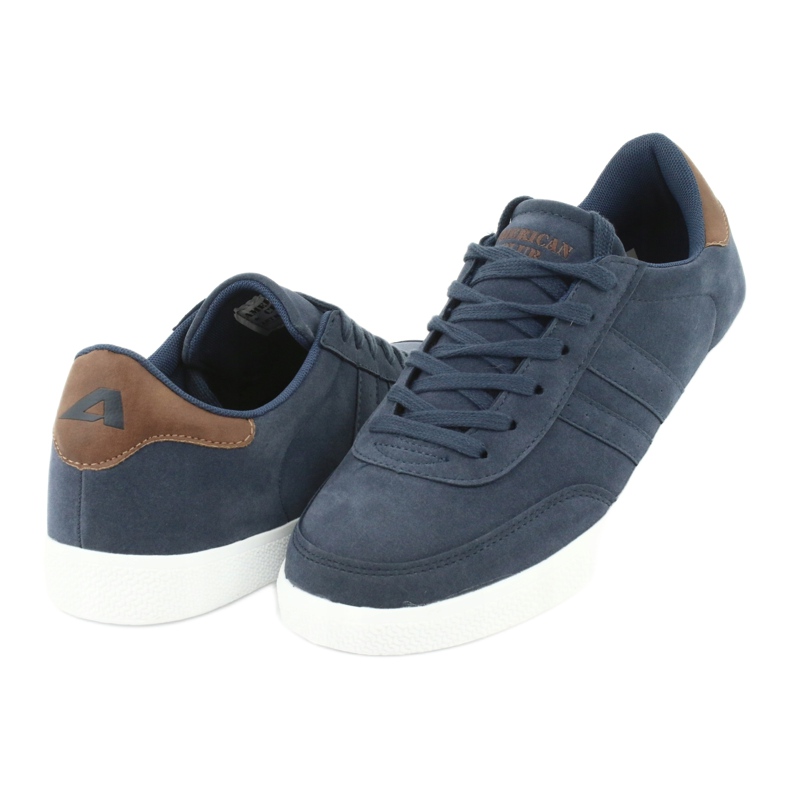 Baskets de sport pour hommes American Club WT24 bleu marin 4