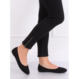 Ballerines unies noires Z1005 Noir le noir 2