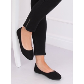 Ballerines unies noires Z1005 Noir 1