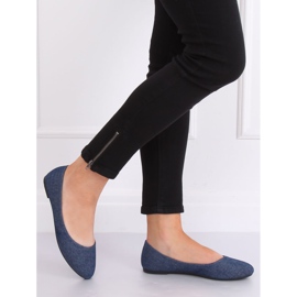Ballerines lisses bleu marine Z1005 Navy 2