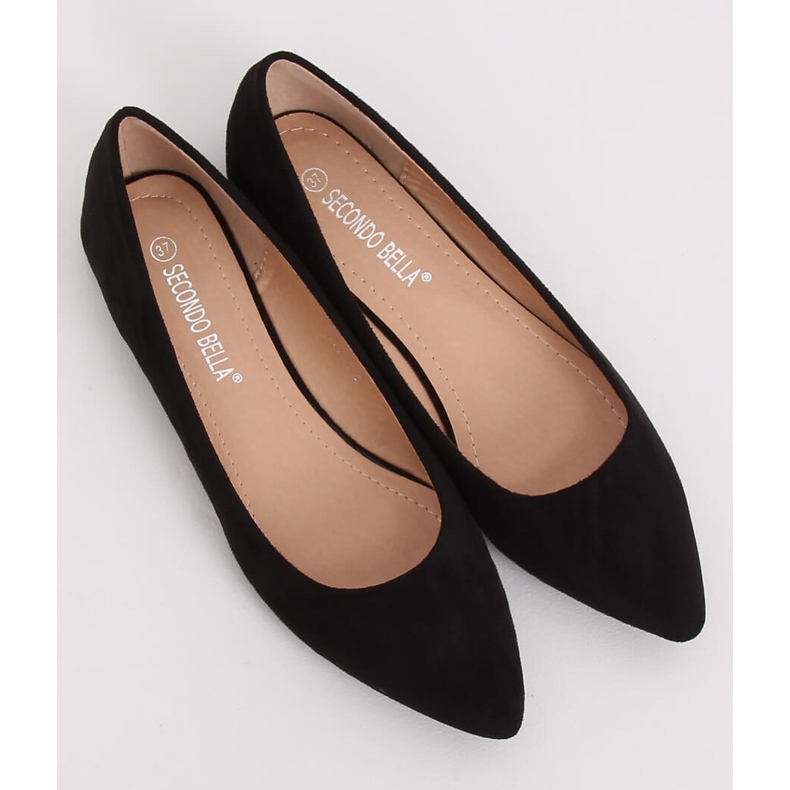 Ballerines noires pour femmes P3T1168-6 Noir le noir 2