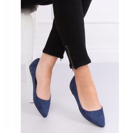 Ballerines bleu marine P3T1168-6 Bleu 1