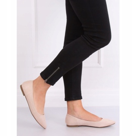 Ballerines femme beiges P3T1168-6 Abricot 1