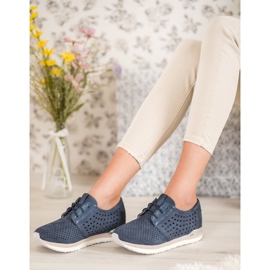 Aclys Chaussures ajourées bleu marine 1