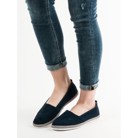 Goodin Ballerines ajourées bleu marin 1