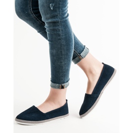 Goodin Ballerines ajourées bleu marin 2