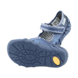 Chaussures pour enfants Befado avec zircons 109P186 bleu gris 5