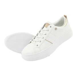 Baskets de sport American Club RH09 blanches jaune 5 Baskets de sport American Club RH09 blanches jaune 5