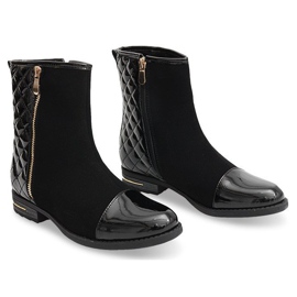 Bottines matelassées R-11 Noir le noir 4