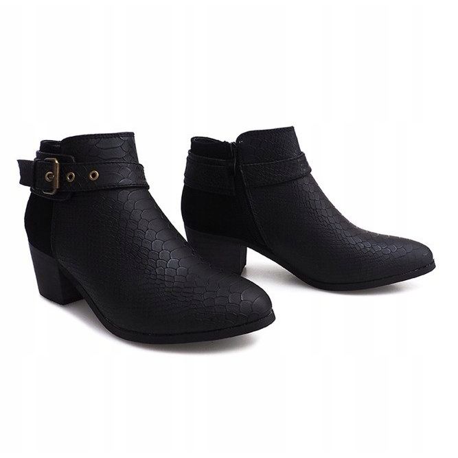 Bottines Noires Jodhpur LM-651 le noir 1