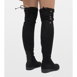 Bottines en daim noir 88-227 le noir 5