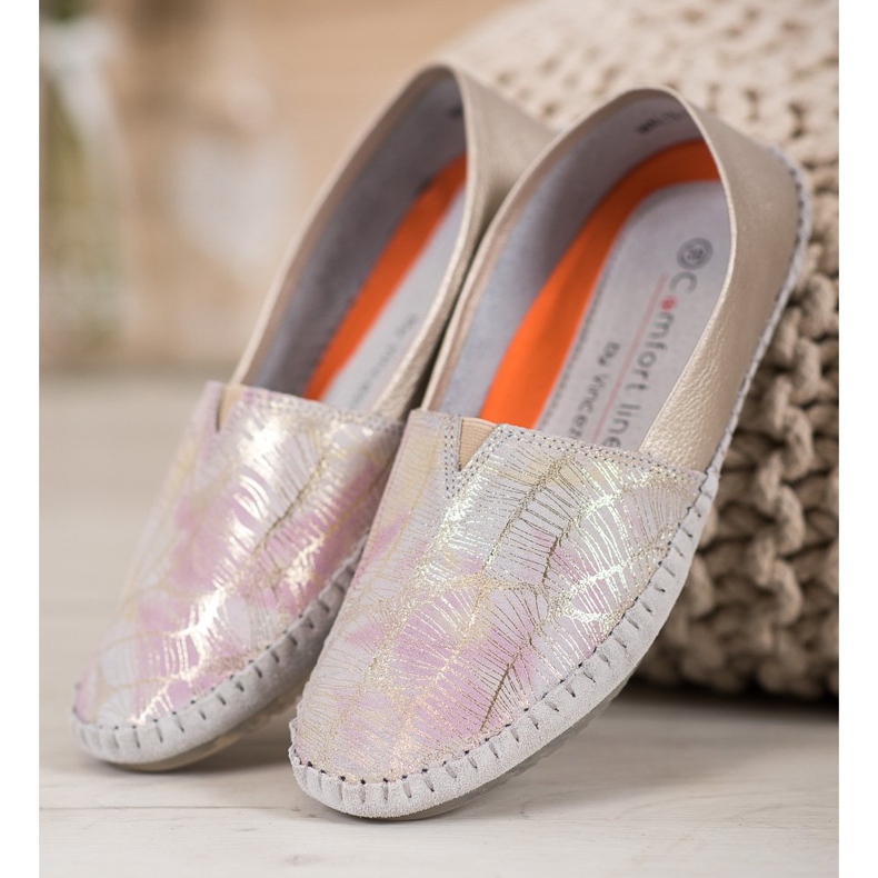 Slippers en cuir VINCEZA jaune 2