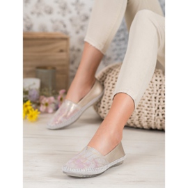 Slippers en cuir VINCEZA jaune 5