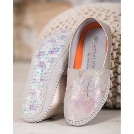 Slippers en cuir VINCEZA jaune 3