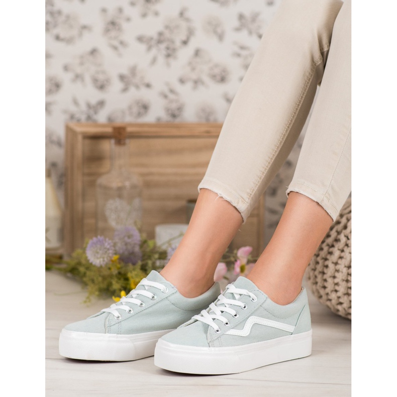 Kylie Baskets vertes à la mode 2