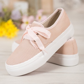 Kylie Baskets attachées avec un ruban brun 3