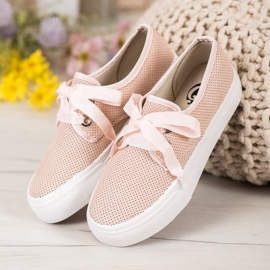 Kylie Baskets attachées avec un ruban brun 4