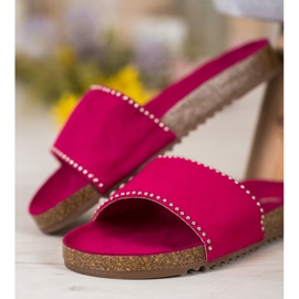 Goodin Pantoufles de Suèdes rose 1 Goodin Pantoufles de Suèdes rose 1