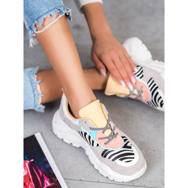 SHELOVET Baskets mode multicolore 2