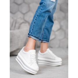 Seastar Baskets sur la plateforme de mode blanche 2