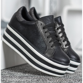 Seastar Baskets sur la plateforme de mode le noir 3