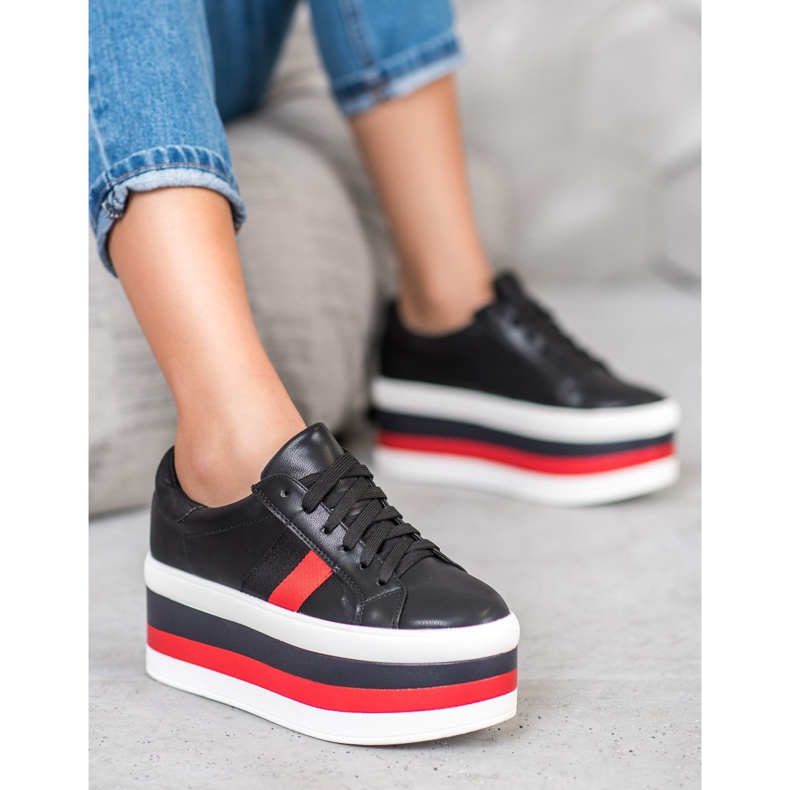 Seastar Chaussures sur la plateforme de mode noir multicolore 1