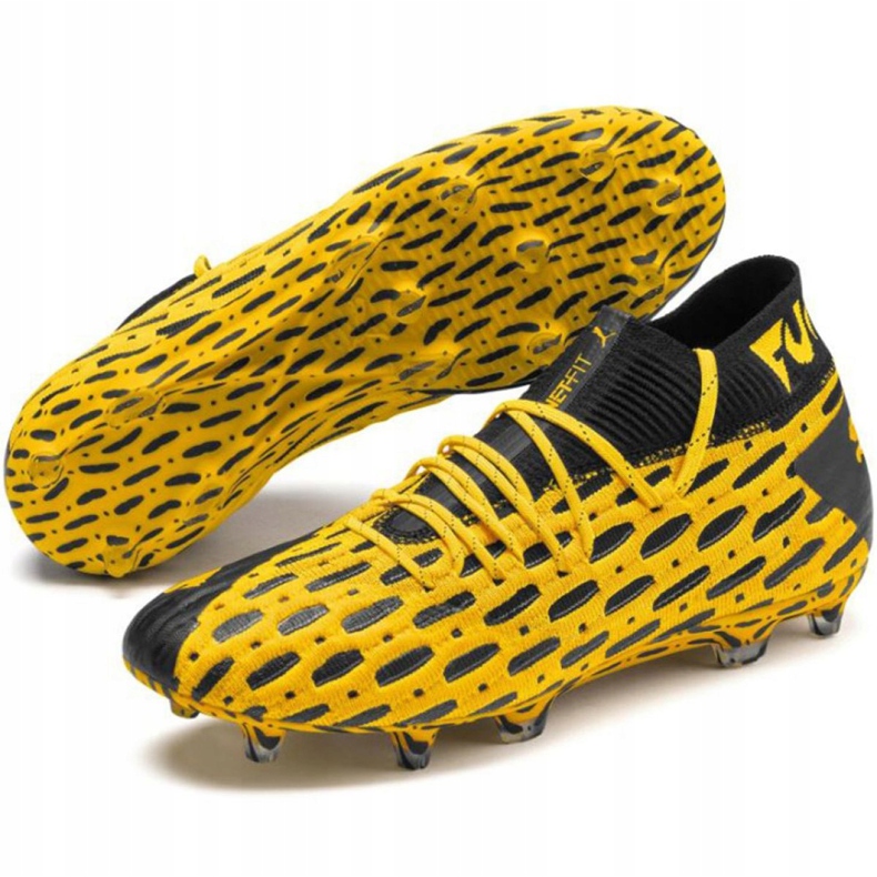 Chaussures de foot Puma Future 5.1 Netfit Fg Ag M 105755 03 jaune jaune 1