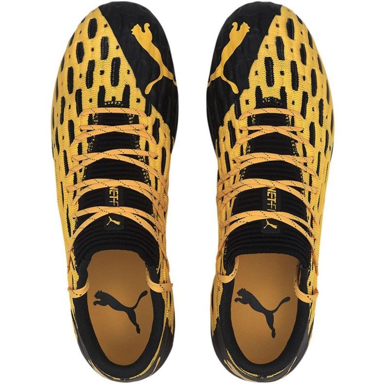 Chaussures de foot Puma Future 5.1 Netfit Low Fg Ag M 105791 02 jaune jaune 1