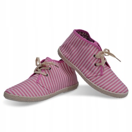 Bottes Semelle De Paille Baskets 2607 Rose 1