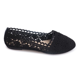Ballerines avec dentelle 4630 Noir le noir 2