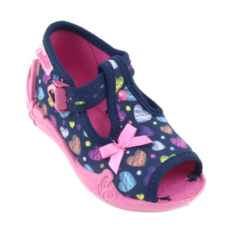 Chaussures pour enfants Befado 213P118 bleu marine rose multicolore 2