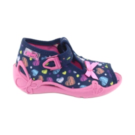 Chaussures pour enfants Befado 213P118 bleu marine rose multicolore 1
