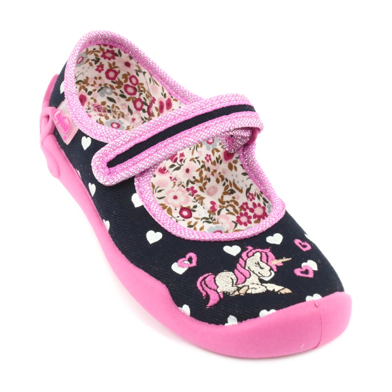Chaussures enfant Befado 114X355 noir rose multicolore 1
