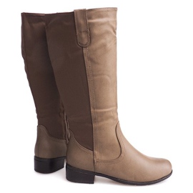 Bottes à talons 8524 Taupe gris 3