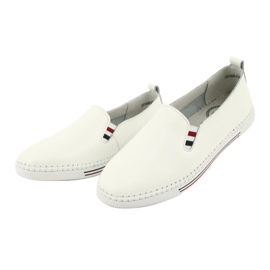 Baskets slipony en cuir Filippo DP066 blanc 3