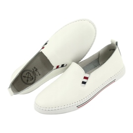 Baskets slipony en cuir Filippo DP066 blanche 5
