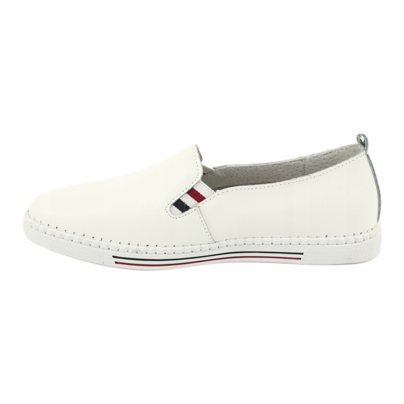 Baskets slipony en cuir Filippo DP066 blanc 2