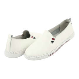 Baskets slipony en cuir Filippo DP066 blanche 4