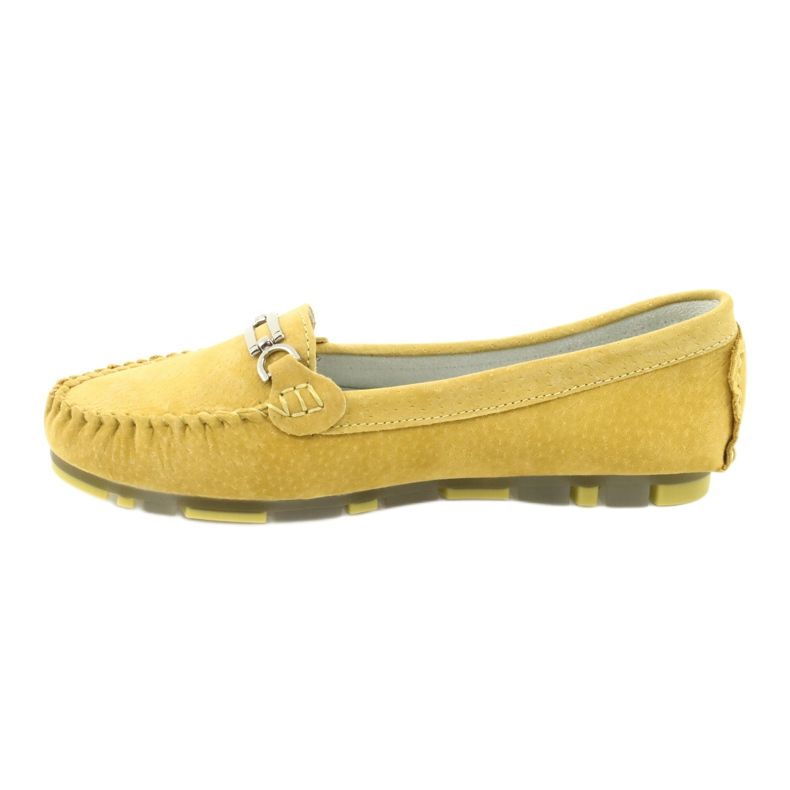 Mocassins en cuir suédé Filippo DP 1202 jaune 2