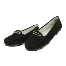 Mocassins en peau de chamois Filippo DP1202 noir 3