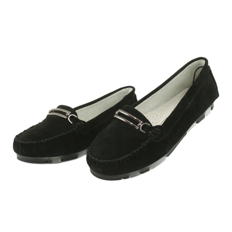 Mocassins en peau de chamois Filippo DP1202 noir 3
