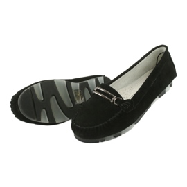 Mocassins en peau de chamois Filippo DP1202 noir 5